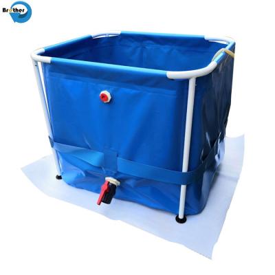 China PVC Canvas Fish Tank Farming Fish Pond Tank for fish prawn for sale