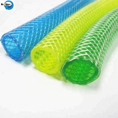 China Flexible Fiber Braided Reinforced PVC Garden Pipe Plant Flexible PVC Garden Hose for Water Irrigation zu verkaufen