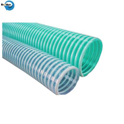 China 1.5 Inch Transparent PVC Steel Wire Reinforced Watering Suction Hose Te koop