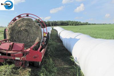 China White PP Woven Hay Bale Stack Covers 160gsm , Woven Polypropylene Hay Bale Fabric for sale