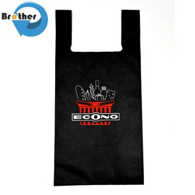 중국 Cheap Non Woven Vest Bag Shopping Bags Promotional T-Shirt Shopping Bag for Supermarket 판매용