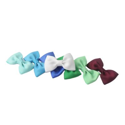 China Sweet Little Girl Kid Cuts Wholesale Grosgrain Ribbon Hair Clips Hair Bow Clip Accessory For Girls Girl for sale