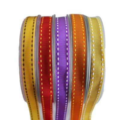 China Recyled Saddle Stitch Grosgrain Ribbon Wholesales for sale