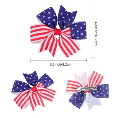 China Sustainable Fashion Holiday Hair Kids Hair Accessory Hair Clip Custom Design Hair Bow for sale