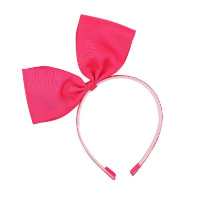 China Large Headband Girls Bow Hair Band Grosgrain Ribbon Headband For Kid for sale