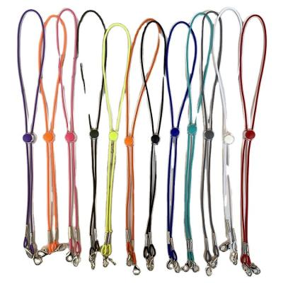 China Hot Selling Anti-lost Elastic Ribbon Length Strap Adjustable Lanyard for sale