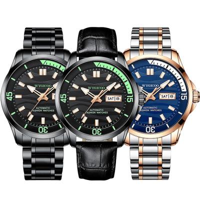 China Automatic Date WYGICOO Custom Army Watch Military Men Logo Montre Militaire Reloj Militar Automatic Waterproof for sale