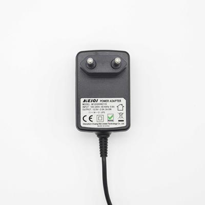 China Professional Made Switching LED Light 12V 2A High Efficiency Single Charger 12v 2a Power Adapter for sale