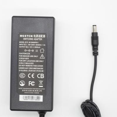 China Cheap 12v 6a Display Portable Charger Factory Price PC Connection Adapter Desktop Power Supply for sale