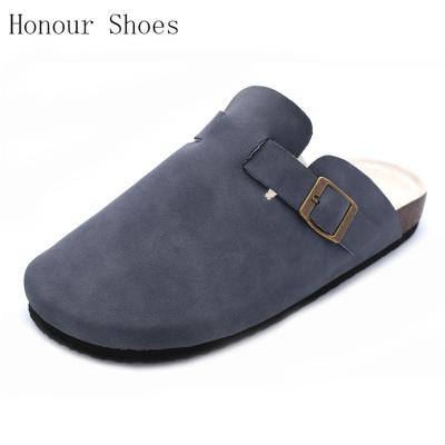 China Slippers Closed Toe Women Sandals Slippers Leather Closed Toe Slippers Slides Flip Flops For Men And Women Summer Cork Slippers For Trailing Slides for sale