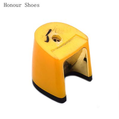 China New Design Yellow Concave ABS Heel Ladies Plastic High Heels for sale