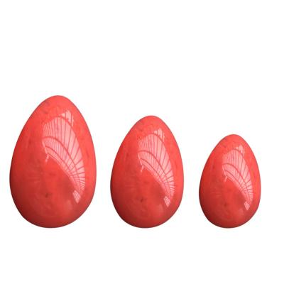 China China 2018 hottest sale yoni egg balls yoni egg lazulites for women red jasper top rated pelvic toner and kegel test program for sale