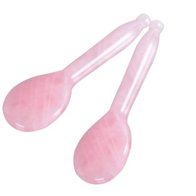 China Best selling OEM logo face rose quartz rose quartz gua sha comb tool gua sha with package for sale