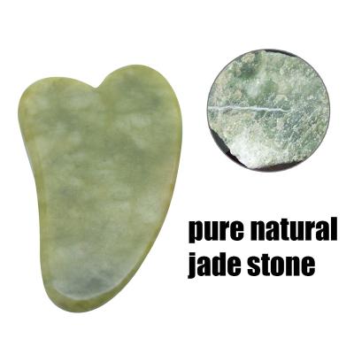 China Natural Jade Stone Scraper Face Massager Acupoint Gua Sha Gua Sha Scraping Board Hand-Helded Massage Face Care SPA Massage Tool for sale