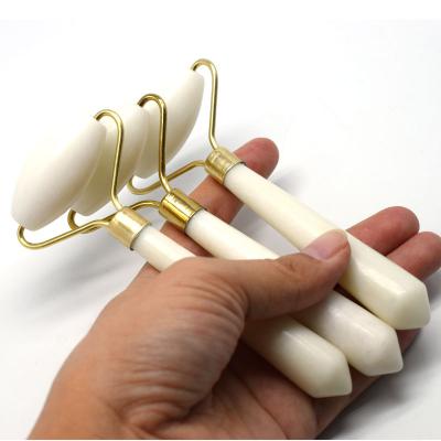 China Hand-Helded Chinese Welded Single Sided Frame Jade Face Roller Eco-friendly For Facial for sale