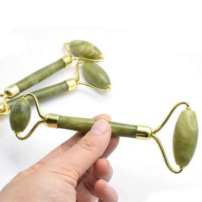 China 2019 Hot Selling Amazon Hand-Helded Certificated Genuine Anti-Aging Facial Gemstone Yu Jade Crystal Handheld Green Ying Roller for sale