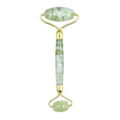 China Hand-Helded Massage Roller Facial Double Heads Jade Stone Face Lift Hands Body Skin Relaxation Slimming Beauty Health Skin Care Tools for sale