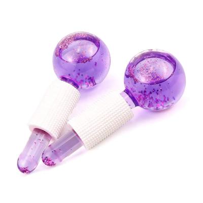 China Beauty Energy Ice Hockey Facial Cooling Ice Crystal Ball Globes Skin Care Water Wave Face And Eye Massage for sale