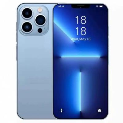 China Dual SIM Card Hot new i13 pro 6.7inch max 16GB+512GB original Android 5G smartphone LEFT HD camera screen Face ID version global mobile for sale