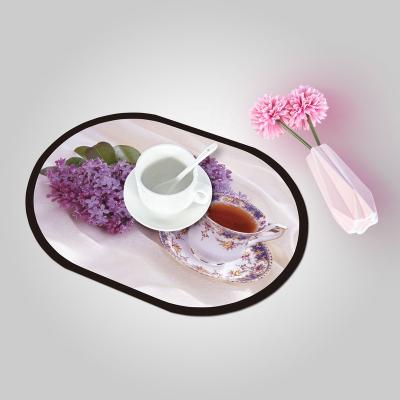 China Waterproof Custom Design Printed Plastic PVC Table Mat Placemat for sale