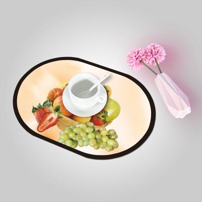 China High Quality Waterproof PVC Table Mats Plastic Placemat Dining Plate Mat For Restaurant for sale