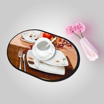 China Waterproof Hot Sale Color Printing Kitchen Plastic Marble Table Mat for sale