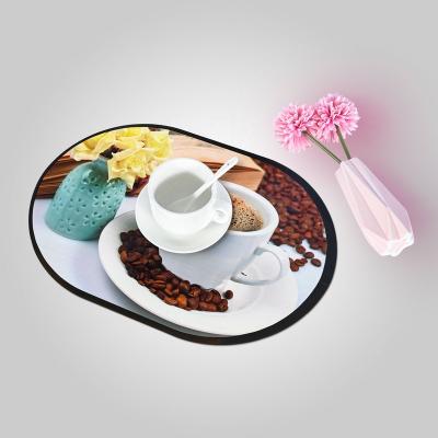 China Waterproof Anti-Slip Dining Place Mat Promotional Gift Plastic Eco-Friendly Pads Waterproof PP Table Dish Mat for sale