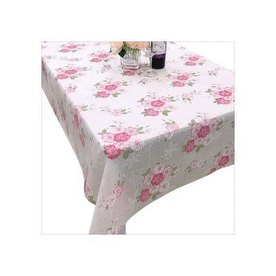 China Hot Selling Customized Homes Waterproof Printed Dining Table Cover PEVA Table Cloth for sale