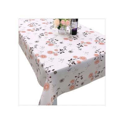 China Rectangle PVC Table Cloth Oil Spill Proof 100% Waterproof Waterproof EVA Table Cloth for sale