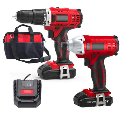 China Cordless Key Impact Machine- 2000mAH 20V Li-ion Battery Cordless Drill Set ZW-CIW26 for sale