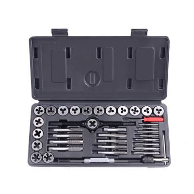 China 40pcs Fine Carbon Steel Tap And Die Set Metric And SAE Manufacturer for sale