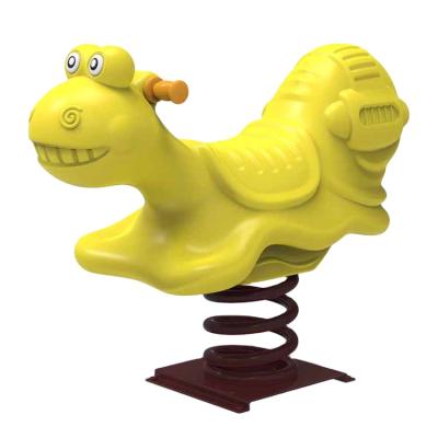 China Ride On Toy Hot Selling Children's Cartoon Single Spring Rocking Horse Trainer Durable Using Outdoor Toy Spring Toy Rocking Horse for sale