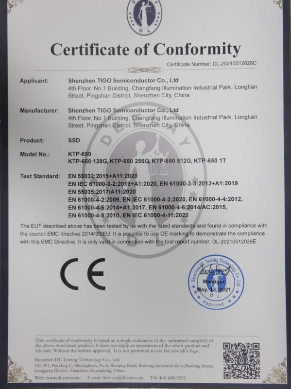 CE - Shenzhen Tigo Semiconductor Co., Ltd.