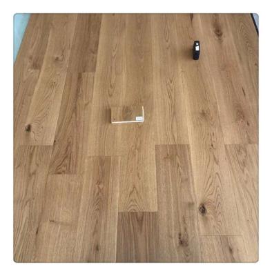 China Traditional Durable White Washed Rustic Grade Decoration Solid Flooring Engineered Hardwood 2200*240*15/4mm for sale