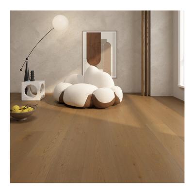 China Latest Arredia Modern Smoking Color UV Oil Engineered Oak Timber Hardwood Flooring Wood Flooring Plank St Moritz for sale