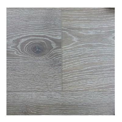 China Hotsale Gray Oak Modern White UV Lacquer Engineered Wood Parquet Shunyang 20242 Flooring Hotel Residential Wood Office Flooring for sale