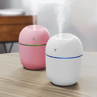 China 220ml Mini Household Ultrasonic Air Humidifier USB Aroma Essential Oil Diffuser for Home Car with LED Night Lamp Diffuser for sale