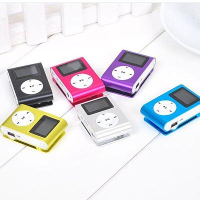 China Mini Games Metal Clip Digital MP3 Player With 1.8 Inch LCD Screen TF Card Support USB 2.0 With 3.5mm Earphone Jack for sale