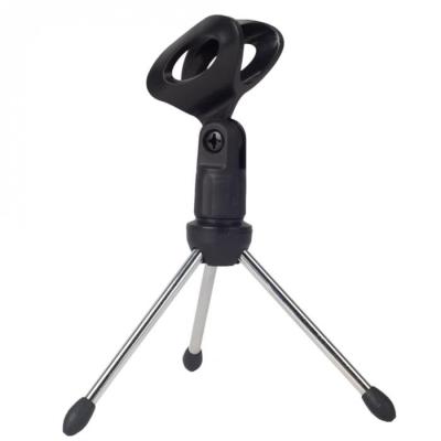 China Adjustable ABS Microphone Mic Stand Tripod Bracket Portable Zinc Alloy Desktop Table Stand for sale