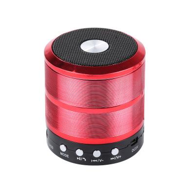 China Mini Metallic Wireless Portable Subwoofer WS887 Music Player Super Bass Speaker Support TF Card For All Smart Cellphone for sale