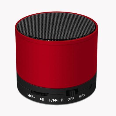 China Music Player Portable Mini Metal Speaker S10 Sound Box Support Steel Wireless TF Card for sale