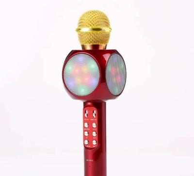 China Handheld portable handheld microphone ws1816 USB karaoke microphone wireless speaker for Christmas gift promotion for sale