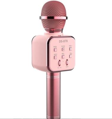 China Handheld Microphone Mic Music Player Singing Recorder KTV Karaoke Microphone Handheld Wireless Microphone Speaker for sale