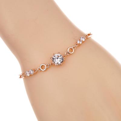 China New TREND Women's Bracelet Ladies Rose Gold Zircon Bracelet For fashion for sale