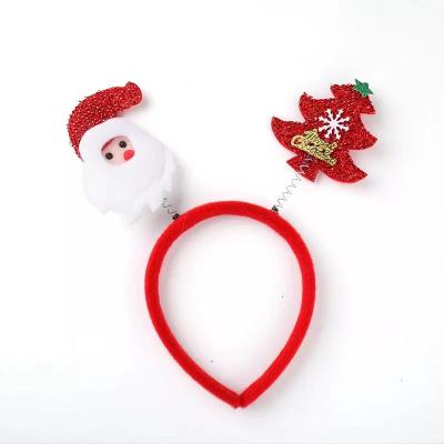 China New Design Comfortable Soft Kids Christmas Headband Cute Girls Hair Accessories Headbands For Women Lovely Hair Circle Headwear for sale