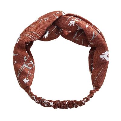 China Elegant and Beautiful Women Hair Accessories Headband Hair Wraps Head Band Elastic Makeup Headband Knotted Hair Band for sale