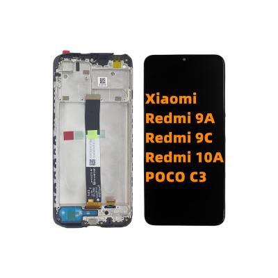 China For Xiaomi Redmi 9A 9AT 9C NFC 9i 10A 9 Activ Poco C31 LCD with Frame 6.52 inch Display Touch Screen Digitizer Assembly Replacement Parts for sale