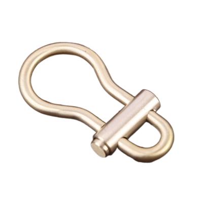 China General Industry 5mm Solid Brass Carabiner Snap 304 Snap Side Lock Key Chain Backpack Buckle Stainless Steel Antirust Hardware for sale