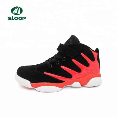 China Sports Shoes Kids Air Sneakers Boys Sneakers Shoes Mesh Fabric Comfortable Lace Up Basketball Shoes for sale