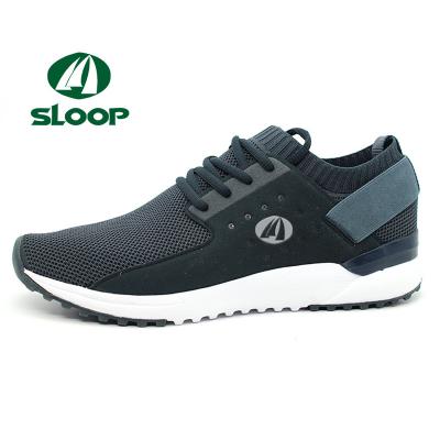 China EVA Green Elastic Mesh Fabric Men Sport Running Shoes for sale